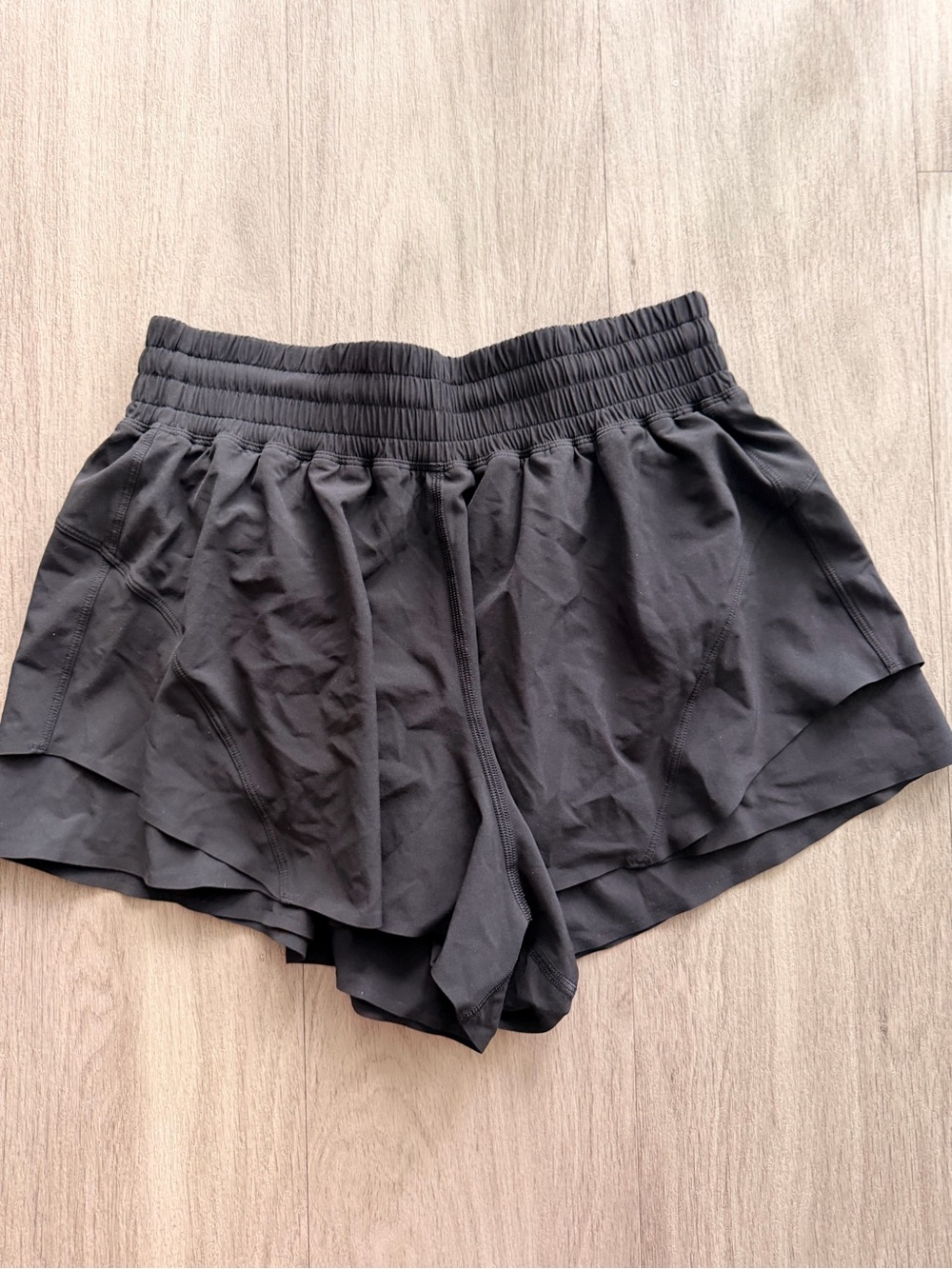 lululemon athletica Black Layered Running Shorts